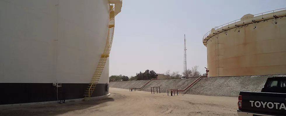 Safety Fire Water Tank No2 at Amal Field -LIBYA 